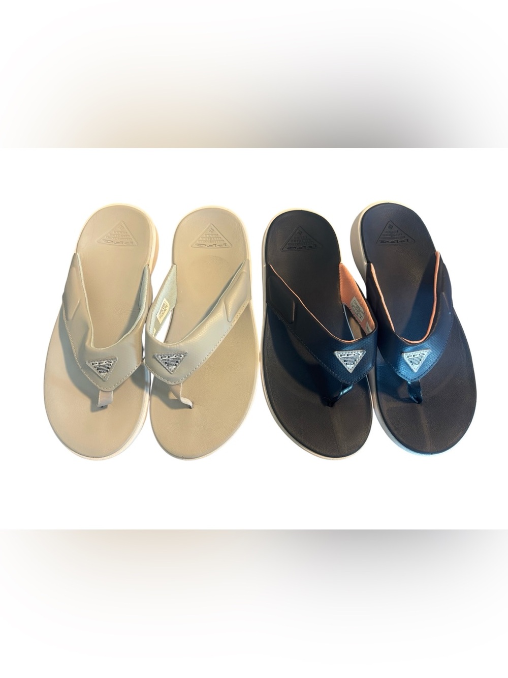 Columbia Womens Performance Fishing Gear (PFG) Fish Flip-Flops 2 pairs